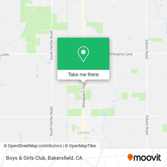 Boys & Girls Club map