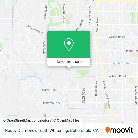 Rosey Diamonds Teeth Whitening map