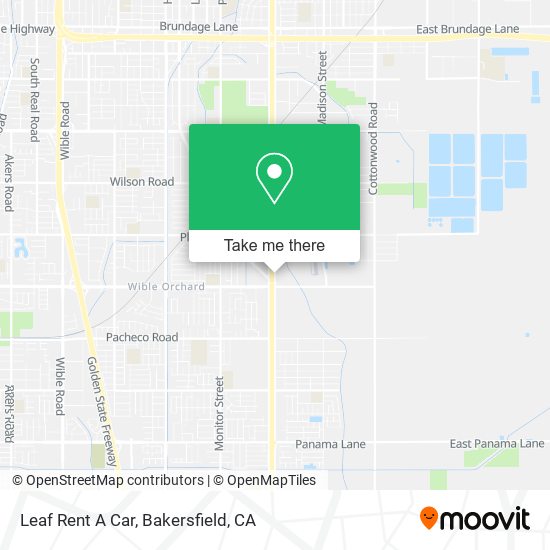 Leaf Rent A Car map