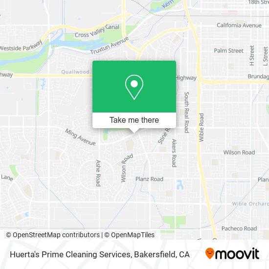 Huerta's Prime Cleaning Services map
