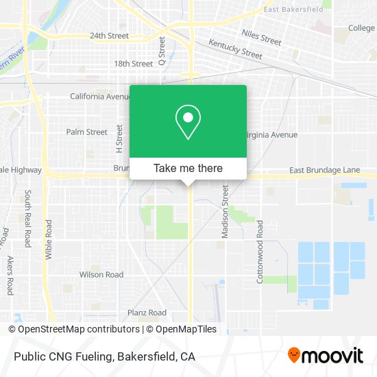 Public CNG Fueling map