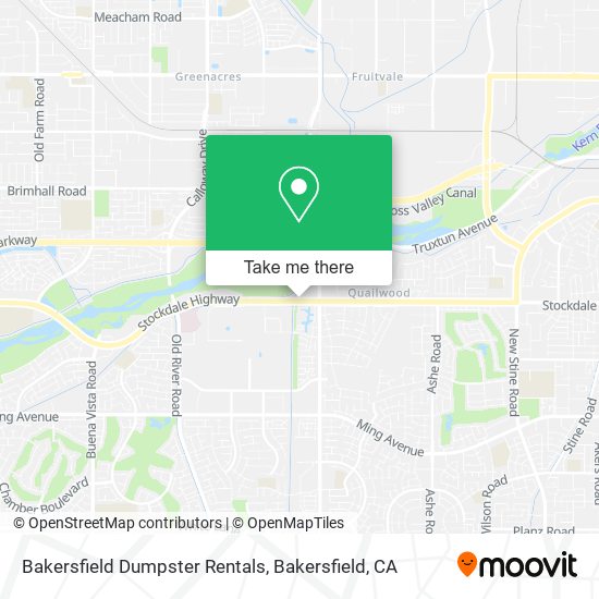 Bakersfield Dumpster Rentals map