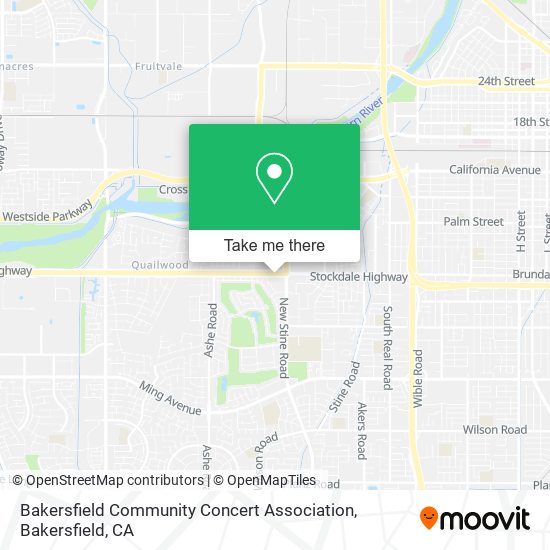 Bakersfield Community Concert Association map