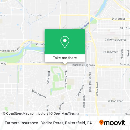 Farmers Insurance - Yadira Perez map