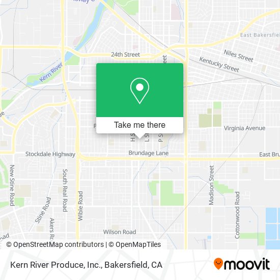 Mapa de Kern River Produce, Inc.