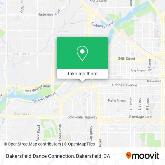 Bakersfield Dance Connection map