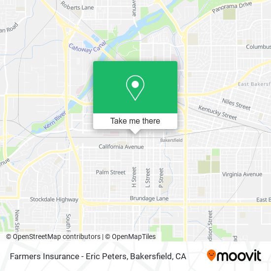 Farmers Insurance - Eric Peters map