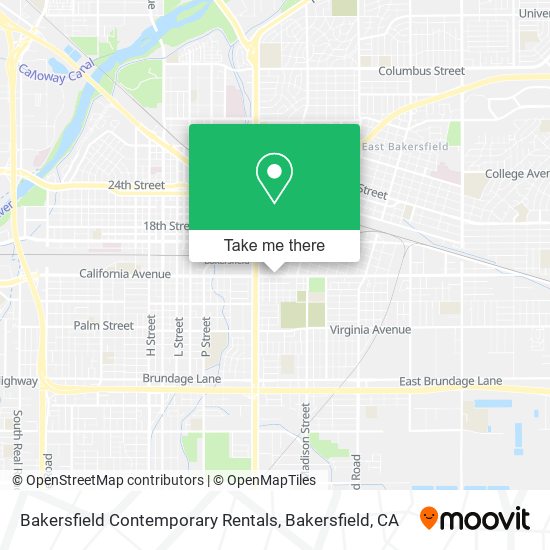 Bakersfield Contemporary Rentals map