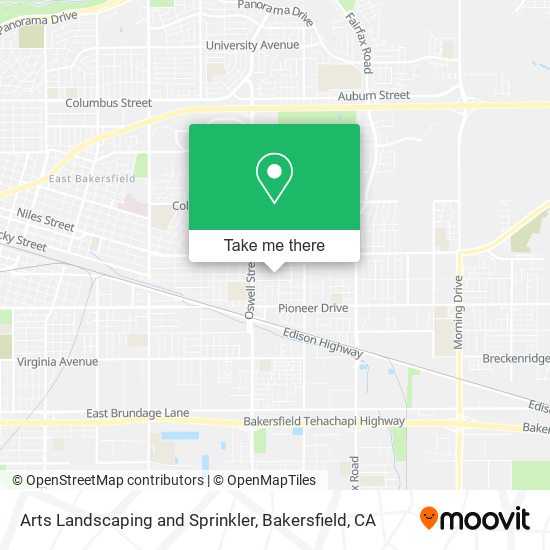 Arts Landscaping and Sprinkler map