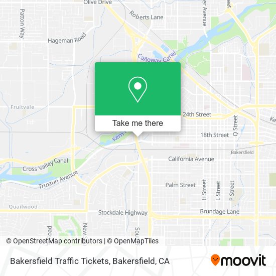 Mapa de Bakersfield Traffic Tickets