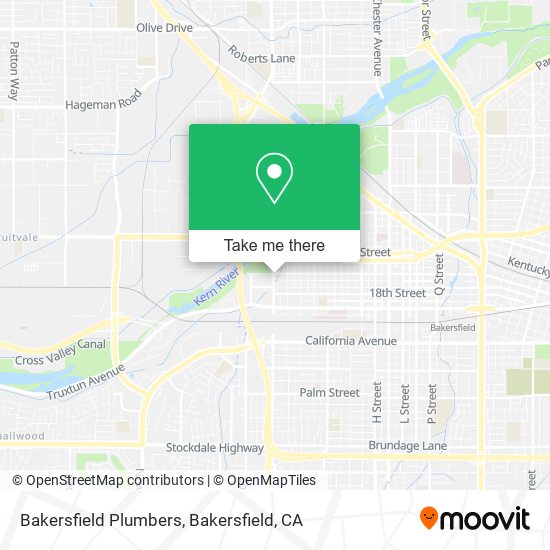 Bakersfield Plumbers map