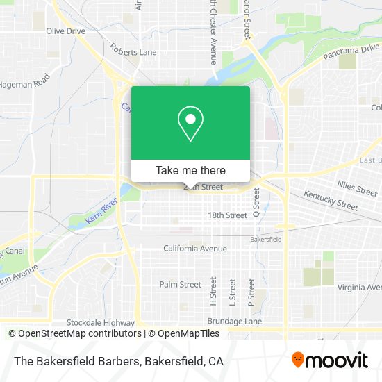 The Bakersfield Barbers map