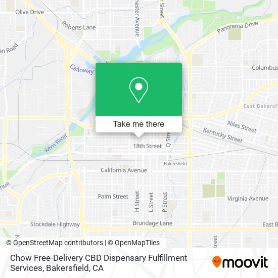 Mapa de Chow Free-Delivery CBD Dispensary Fulfillment Services