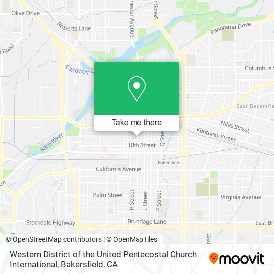 Western District of the United Pentecostal Church International map