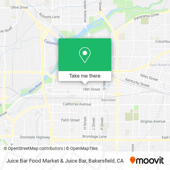 Juice Bar Food Market & Juice Bar map