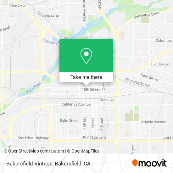Bakersfield Vintage map