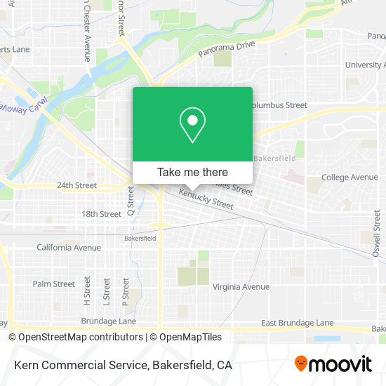 Kern Commercial Service map