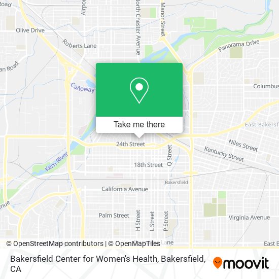 Bakersfield Center for Women's Health map