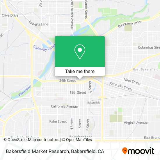 Bakersfield Market Research map