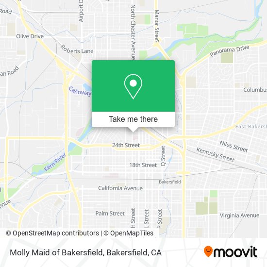 Molly Maid of Bakersfield map