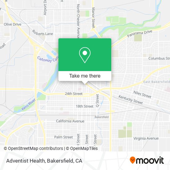 Mapa de Adventist Health