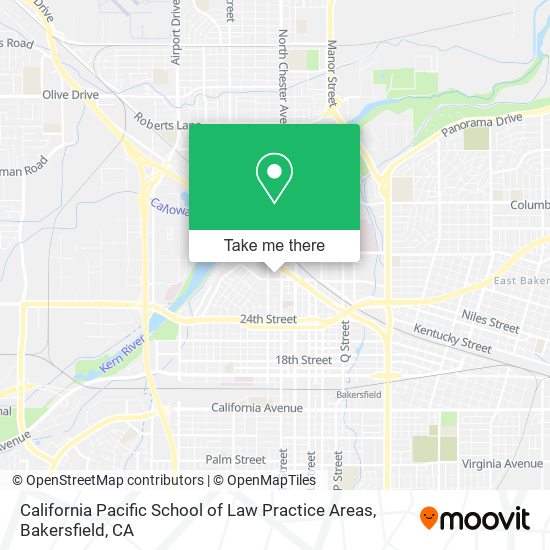 Mapa de California Pacific School of Law Practice Areas