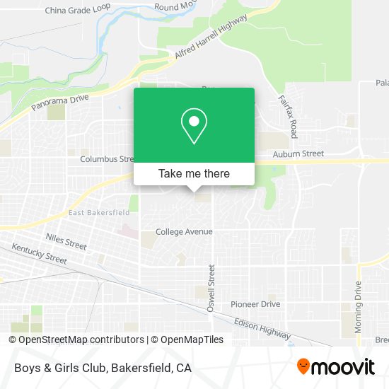 Boys & Girls Club map