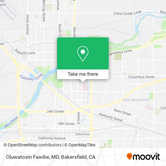 Oluwatosin Fawibe, MD map