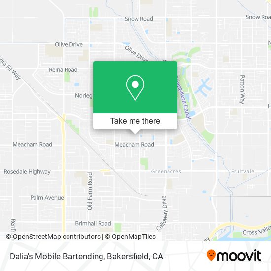 Dalia's Mobile Bartending map