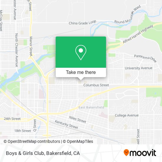 Mapa de Boys & Girls Club