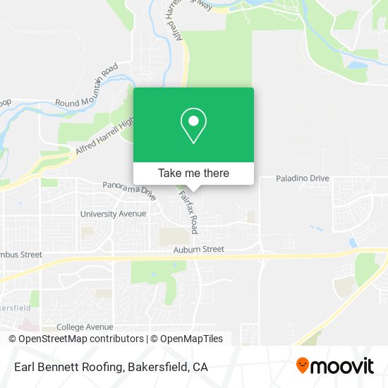 Earl Bennett Roofing map