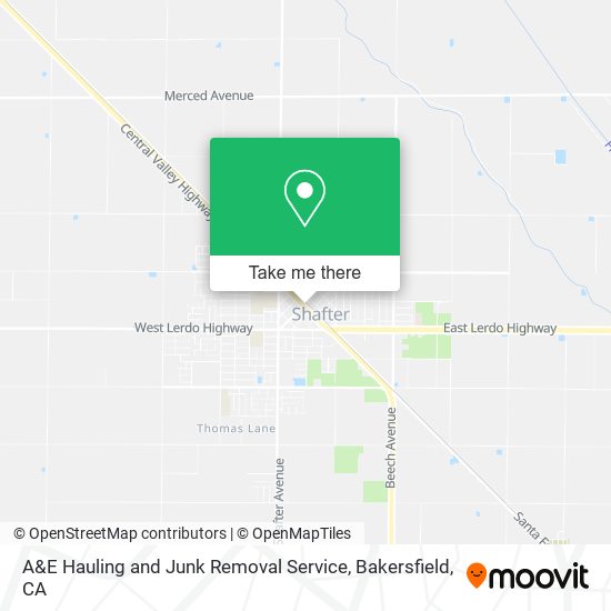 Mapa de A&E Hauling and Junk Removal Service