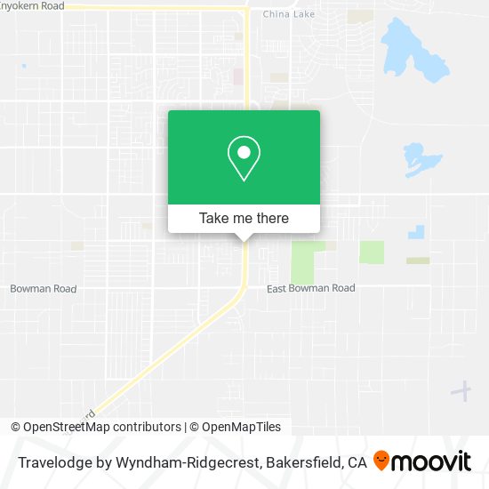 Travelodge by Wyndham-Ridgecrest map