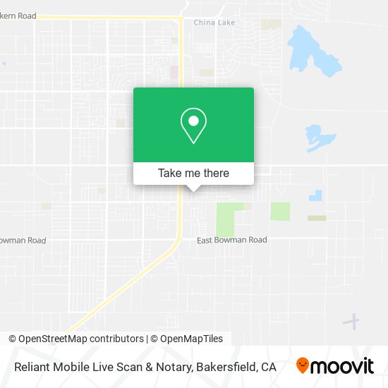 Reliant Mobile Live Scan & Notary map