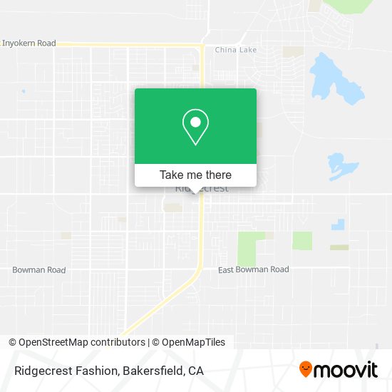 Mapa de Ridgecrest Fashion