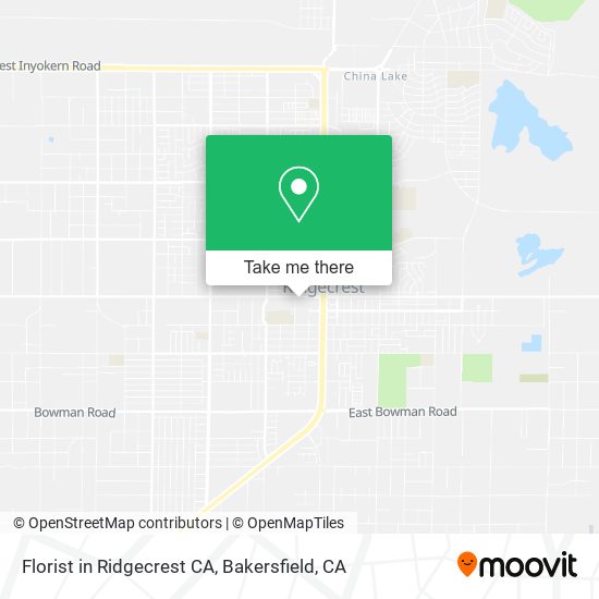 Mapa de Florist in Ridgecrest CA