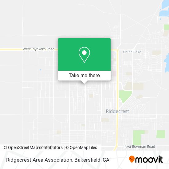 Ridgecrest Area Association map
