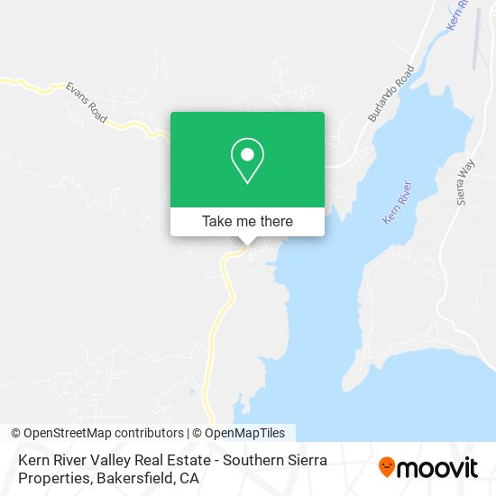 Mapa de Kern River Valley Real Estate - Southern Sierra Properties