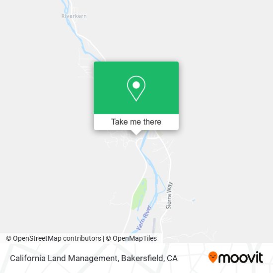 Mapa de California Land Management