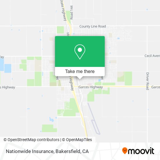 Mapa de Nationwide Insurance