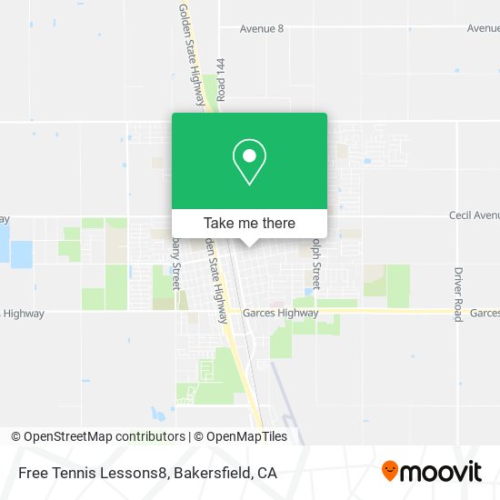 Free Tennis Lessons8 map