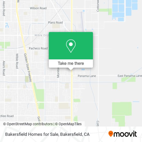 Mapa de Bakersfield Homes for Sale