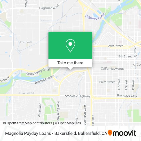 Mapa de Magnolia Payday Loans - Bakersfield