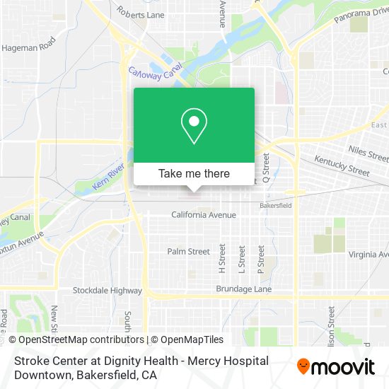 Mapa de Stroke Center at Dignity Health - Mercy Hospital Downtown