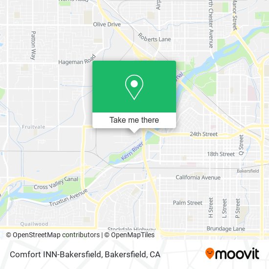 Mapa de Comfort INN-Bakersfield