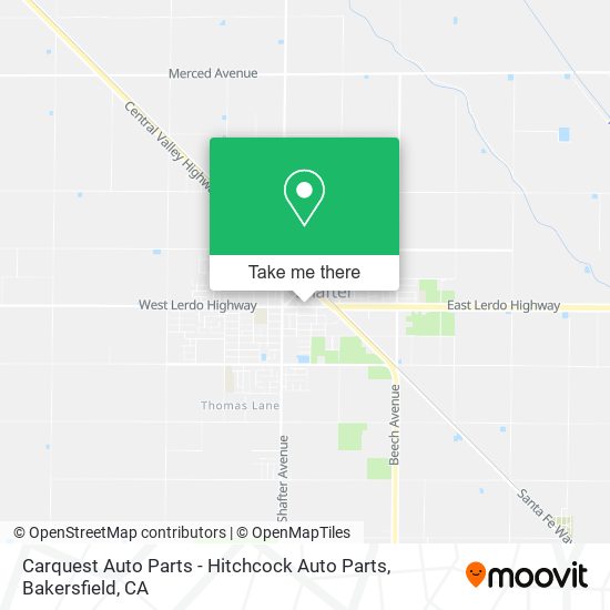 Mapa de Carquest Auto Parts - Hitchcock Auto Parts