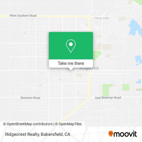 Ridgecrest Realty map