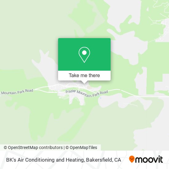 BK's Air Conditioning and Heating map