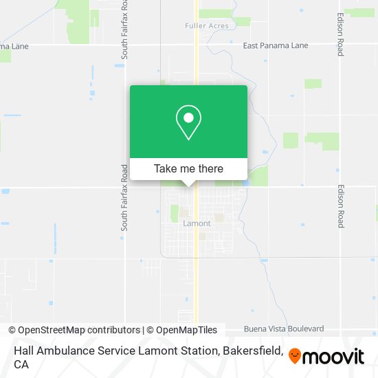 Hall Ambulance Service Lamont Station map