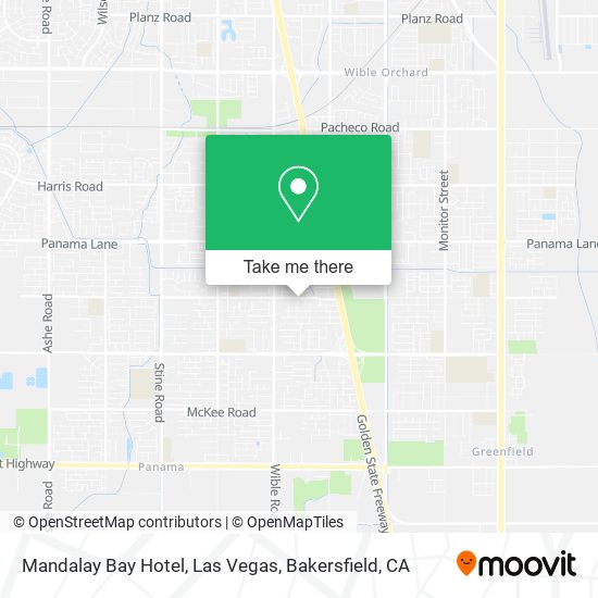 Mandalay Bay Hotel, Las Vegas map